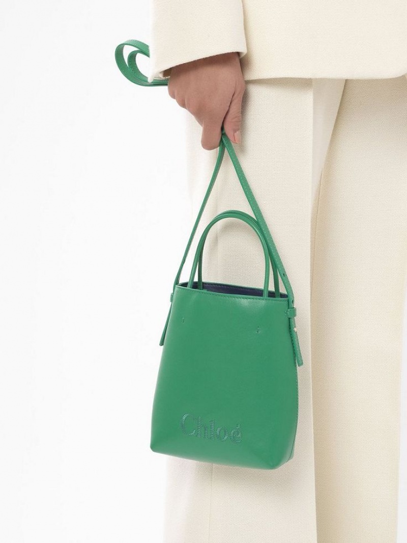 Bolsa De Hombro Chloe Sense Micro Verde | CHE-SR13407