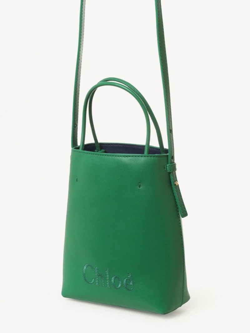 Bolsa De Hombro Chloe Sense Micro Verde | CHE-SR13407