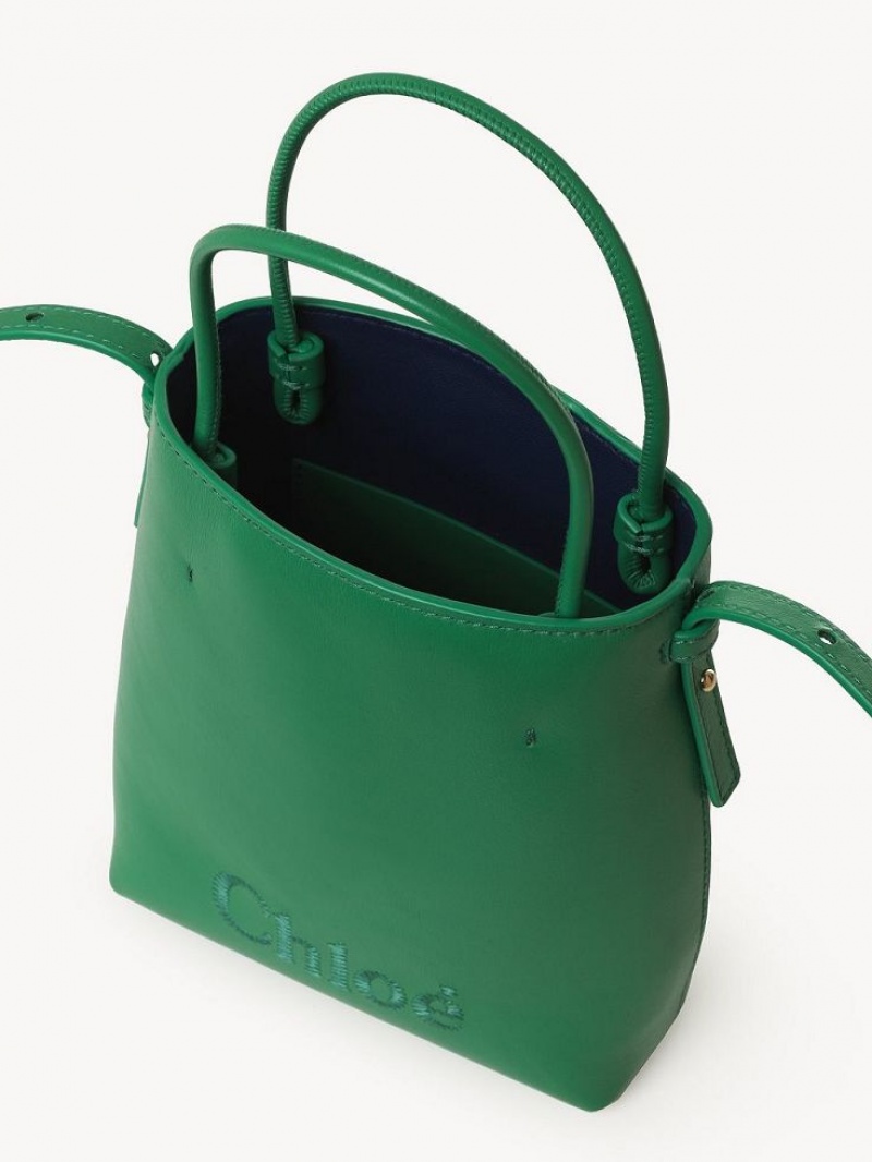 Bolsa De Hombro Chloe Sense Micro Verde | CHE-SR13407