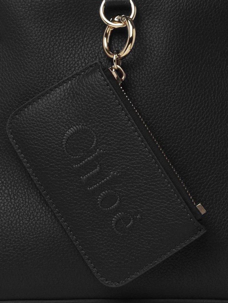 Bolsa De Hombro Chloe Sense Small East-west Negras | CHE-SR13420