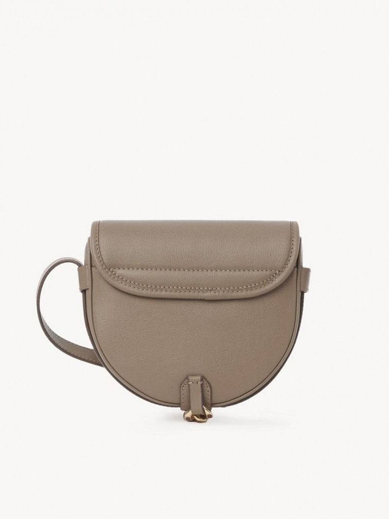 Bolsa De Hombro Chloe Small Mara Saddle Gris | CHE-SR14627