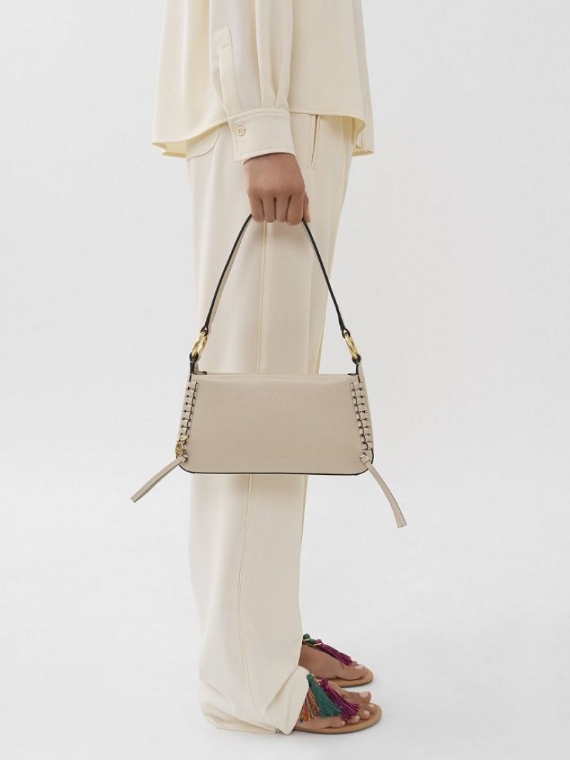 Bolsa De Hombro Chloe Tilda Uette Beige | CHE-SR14670