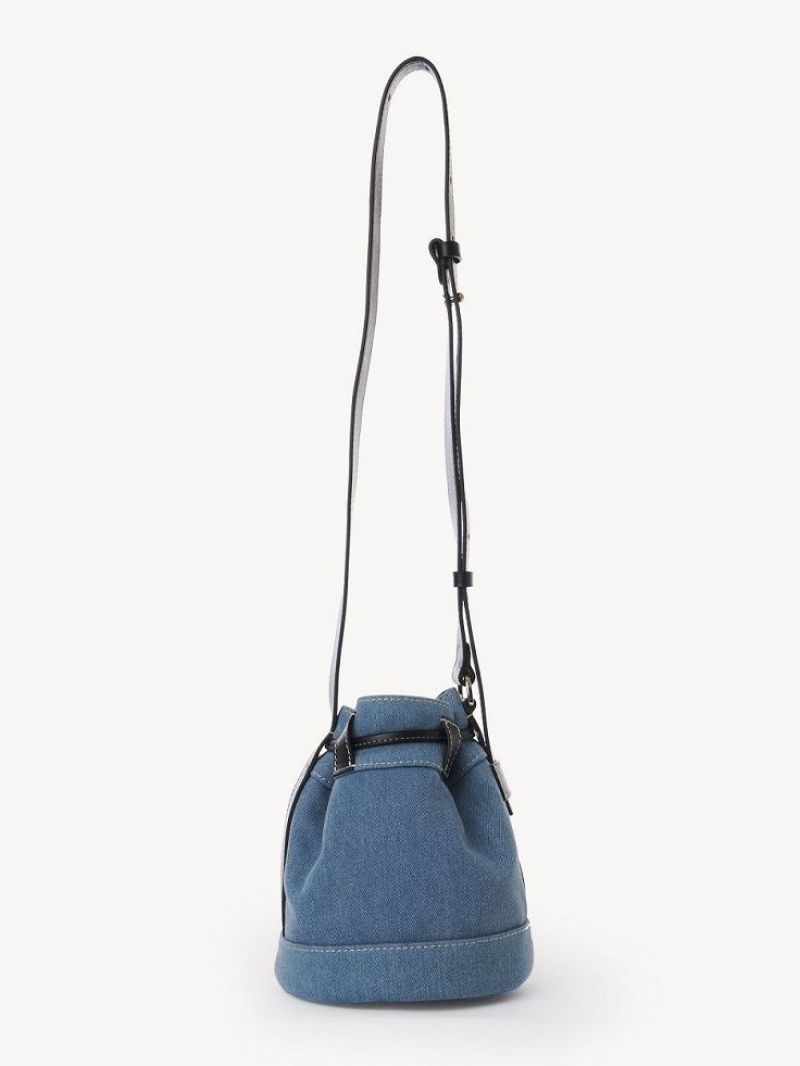 Bolsa De Hombro Chloe Vicki Small Bucket Azules | CHE-SR14642