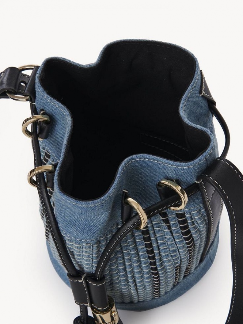 Bolsa De Hombro Chloe Vicki Small Bucket Azules | CHE-SR14642