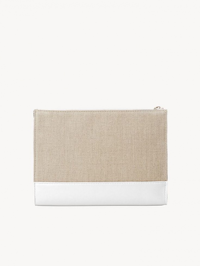 Bolso Pequeño Chloe Sense Zippered Blancas | CHE-SR14327