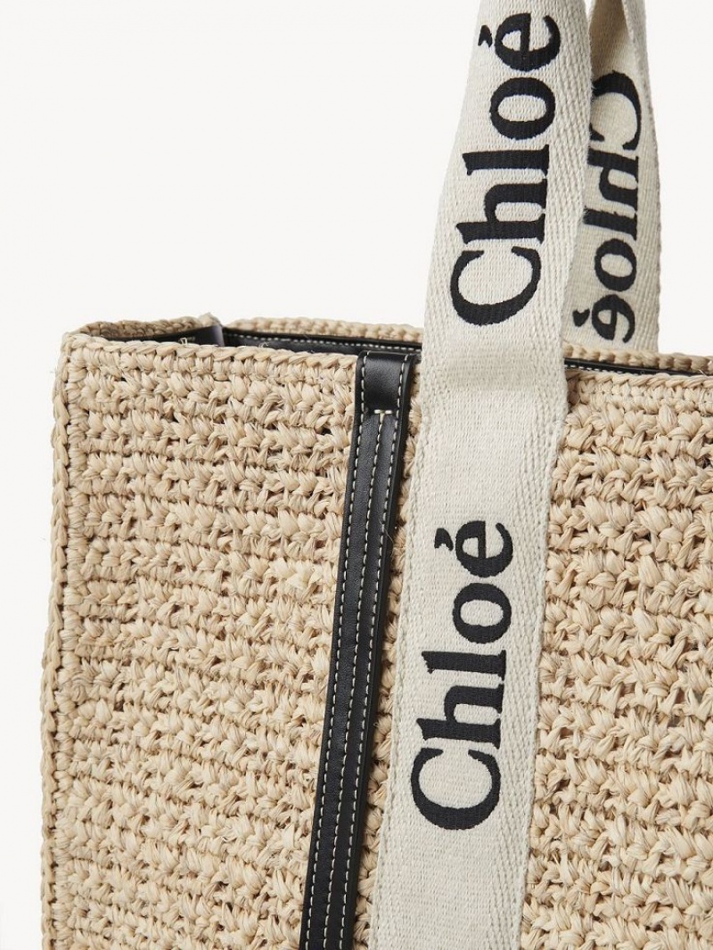 Bolso Tote Chloe Large Woody Marrones | CHE-SR13367