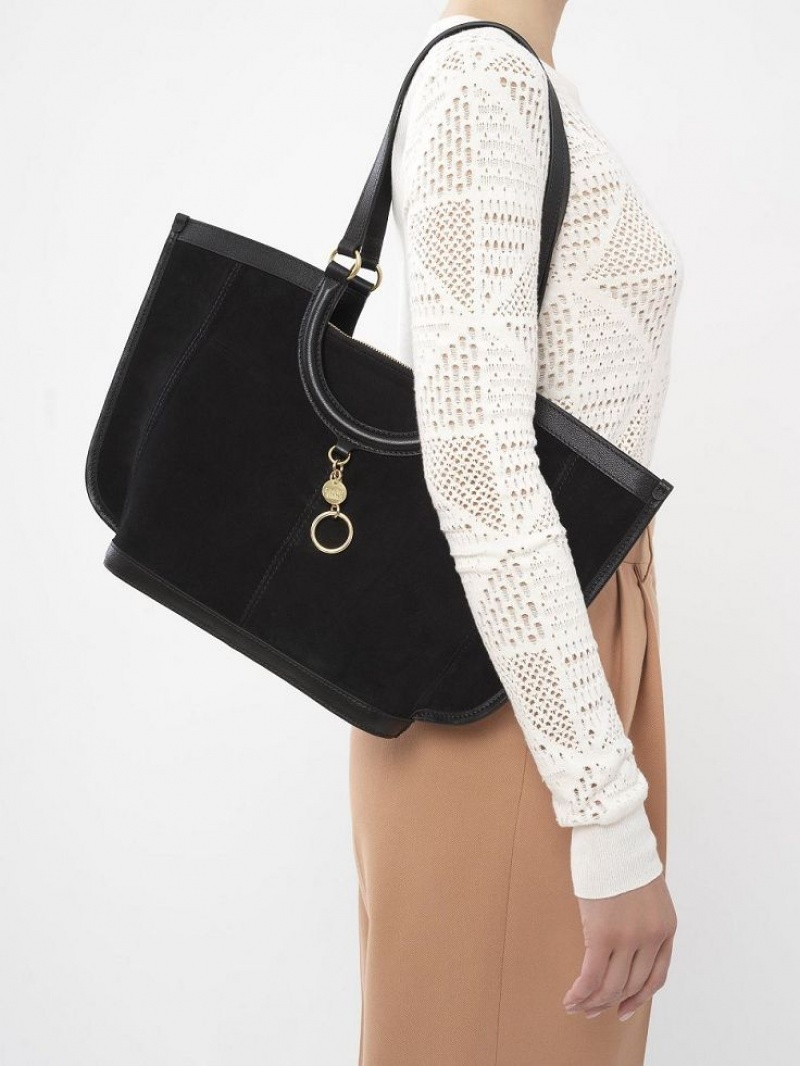 Bolso Tote Chloe Mara Negras | CHE-SR14703