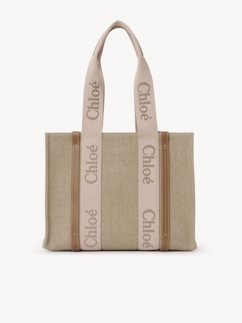 Bolso Tote Chloe Medium Woody Beige | CHE-SR13385