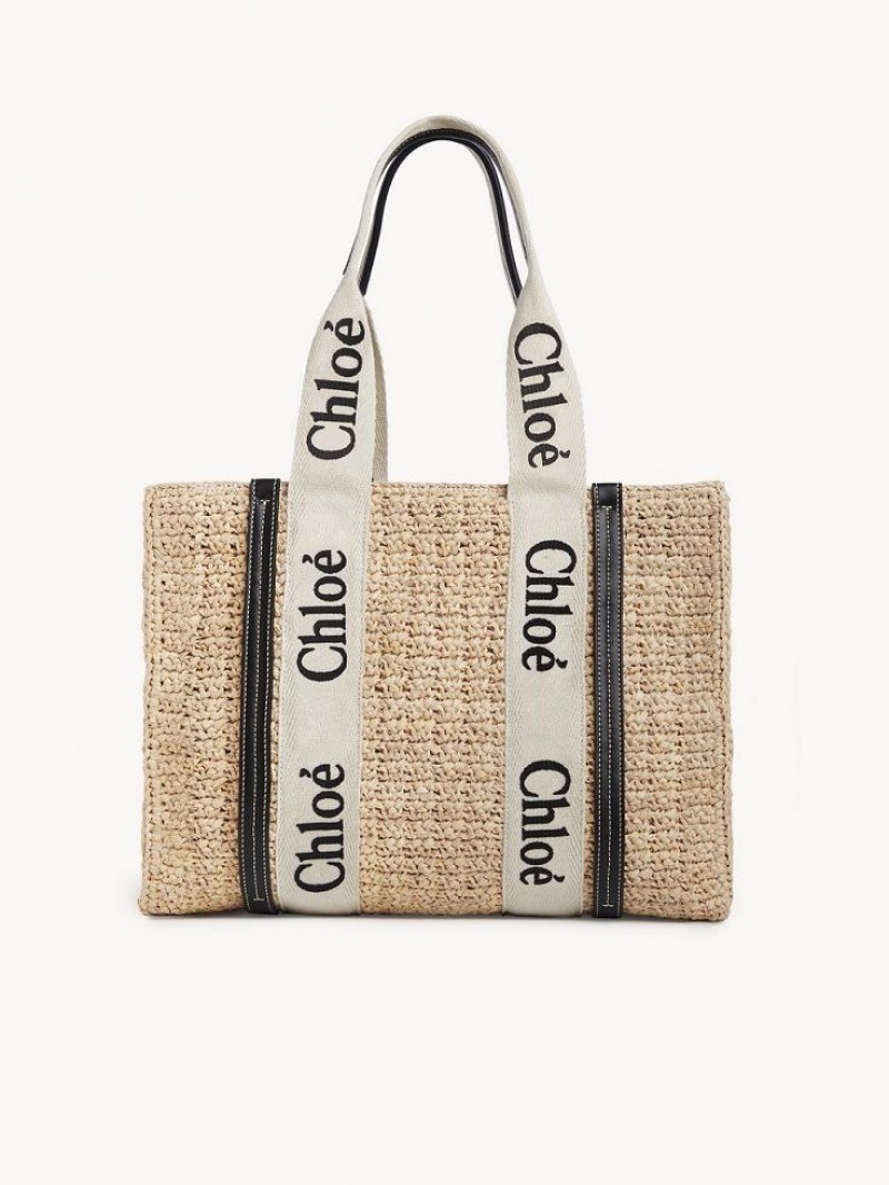 Bolso Tote Chloe Medium Woody Marrones | CHE-SR13368