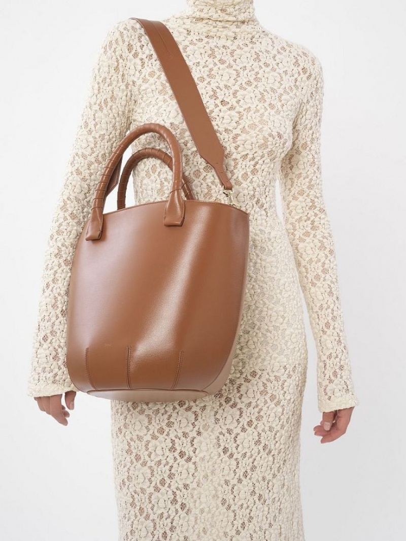 Bolso Tote Chloe Sabia Hamper Marrones | CHE-SR13370