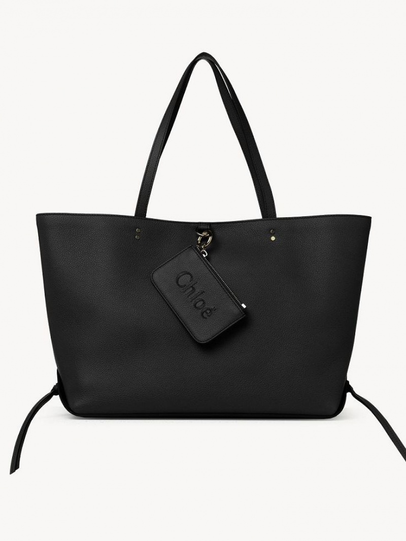 Bolso Tote Chloe Sense Medium East-west Negras | CHE-SR13327