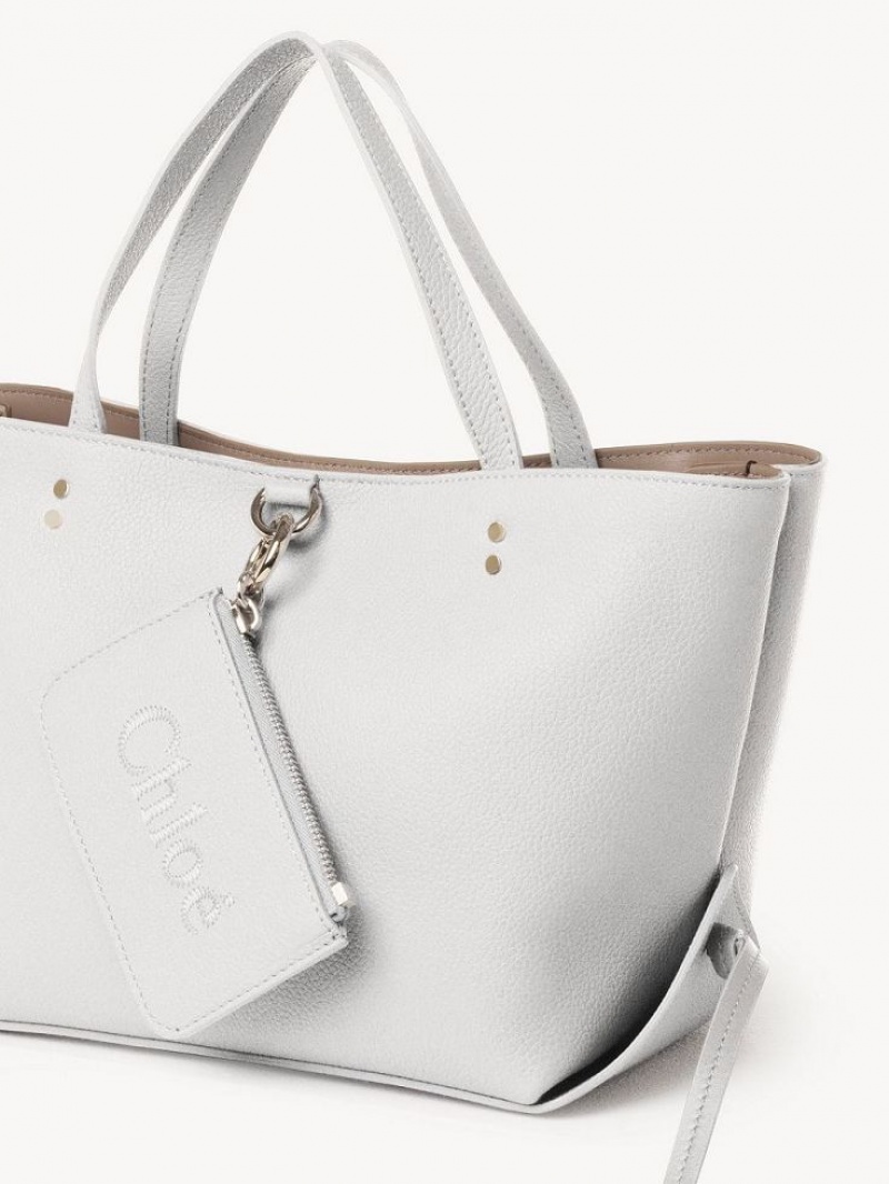 Bolso Tote Chloe Sense Small East-west Blancas | CHE-SR13328