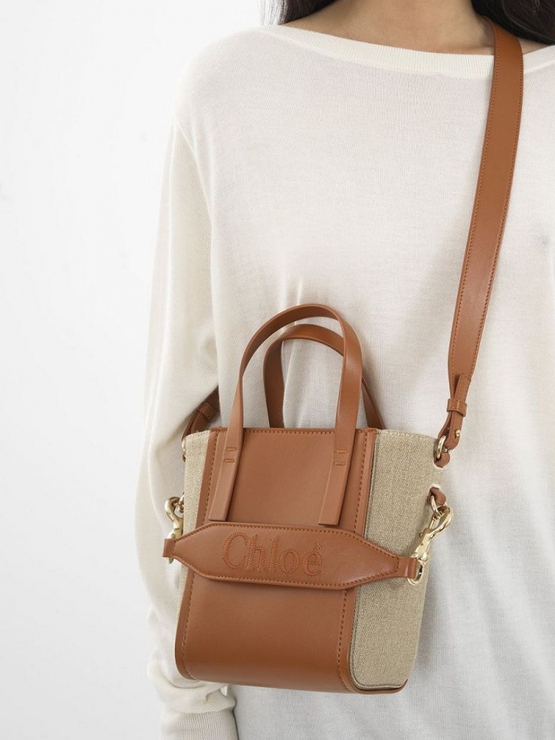 Bolso Tote Chloe Sense Small Marrones | CHE-SR13285