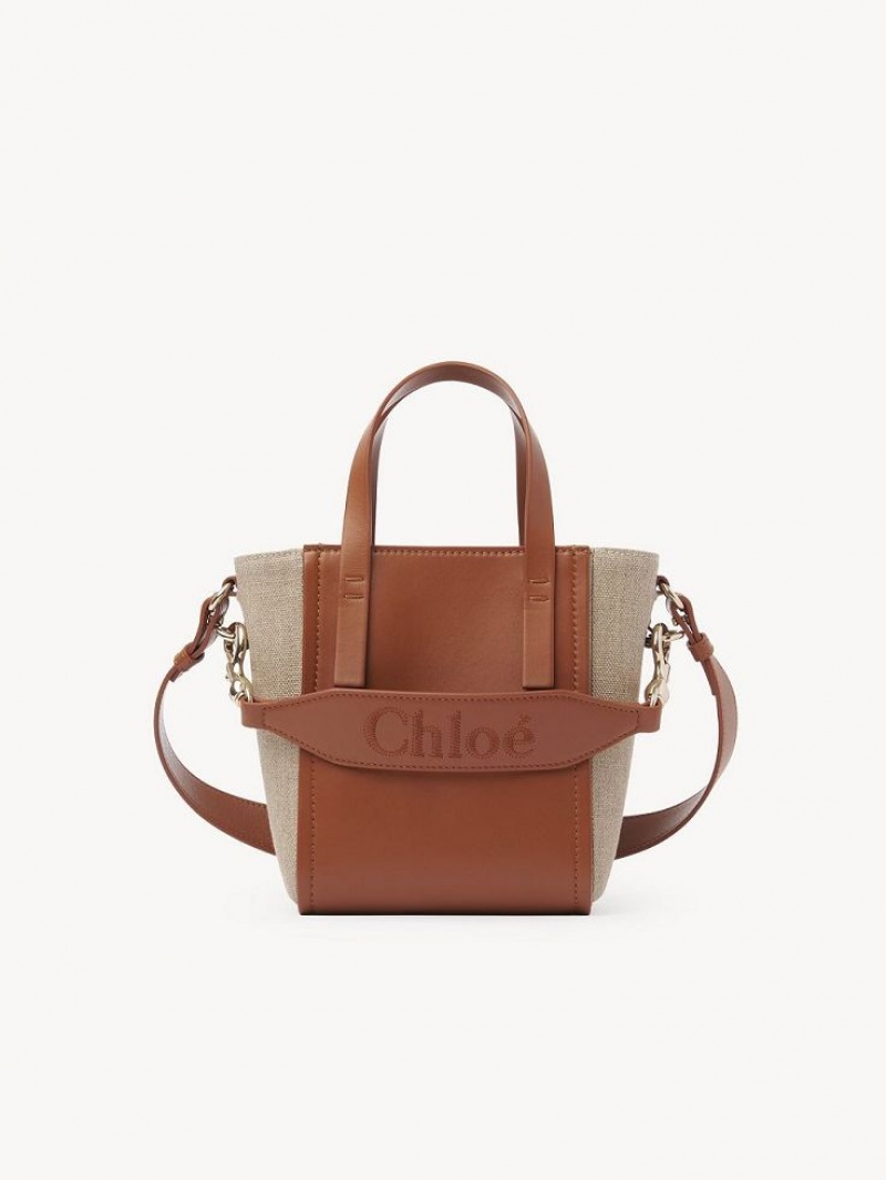 Bolso Tote Chloe Sense Small Marrones | CHE-SR13285