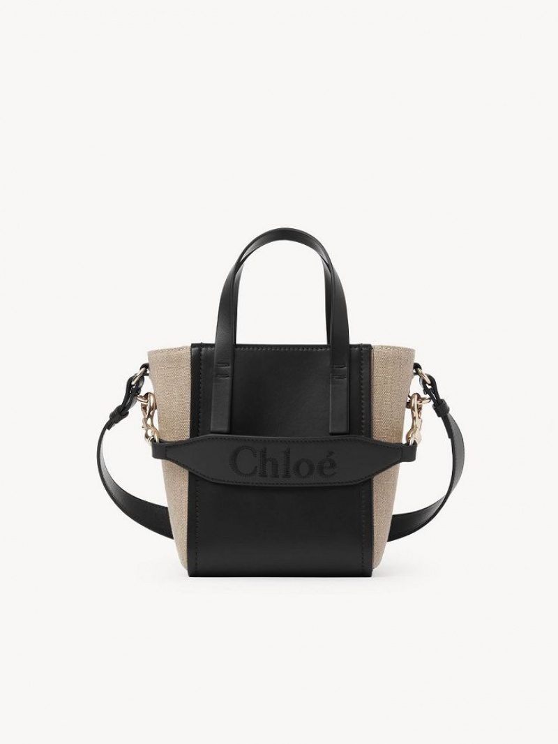 Bolso Tote Chloe Sense Small Negras | CHE-SR13286