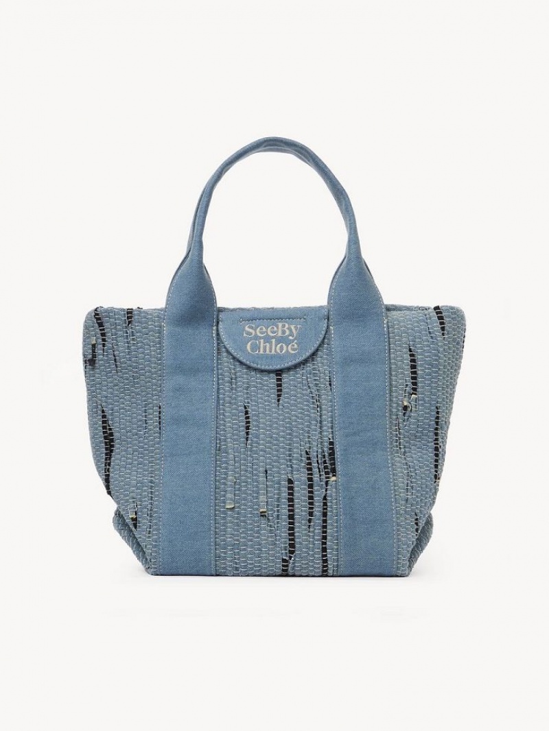 Bolso Tote Chloe Small Laetizia Azules | CHE-SR14709