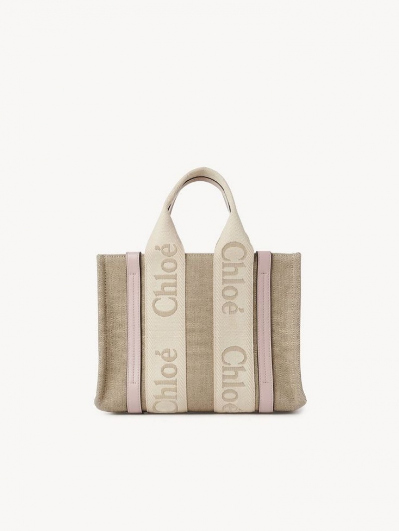 Bolso Tote Chloe Small Woody Gris | CHE-SR13312