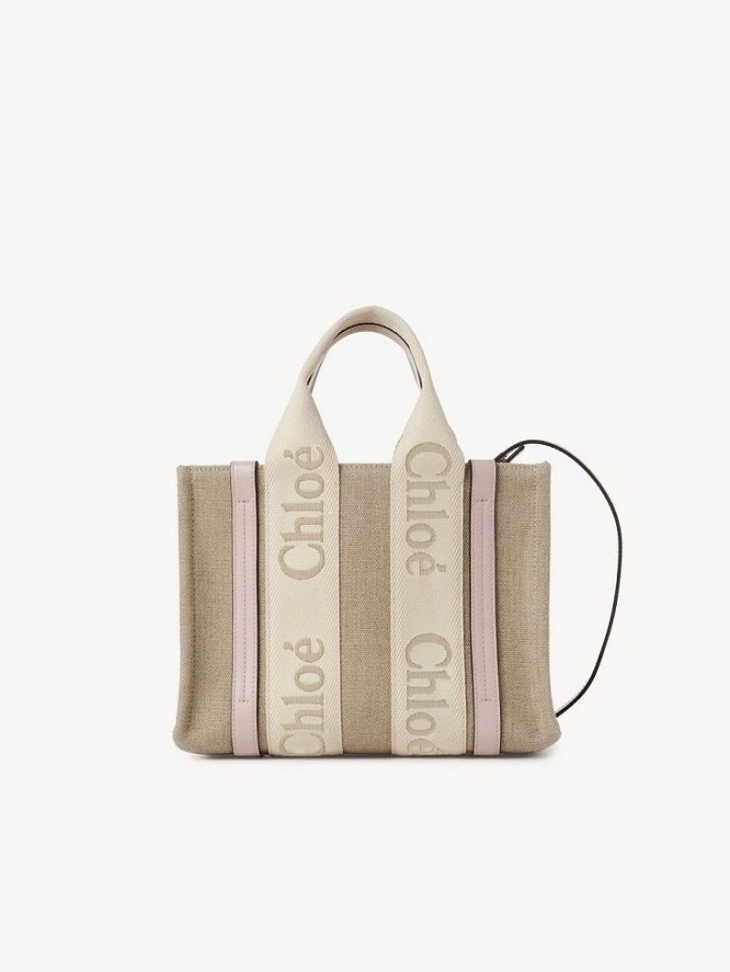 Bolso Tote Chloe Small Woody Gris | CHE-SR13312