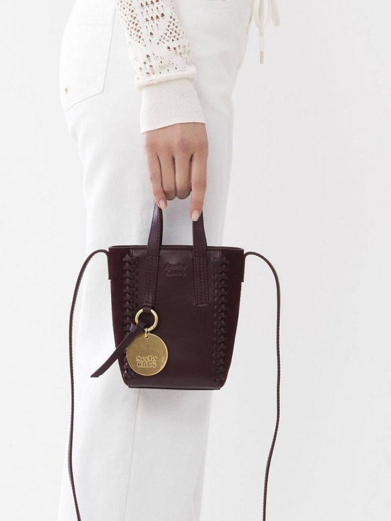 Bolso Tote Chloe Tilda Mini Burdeos | CHE-SR14706