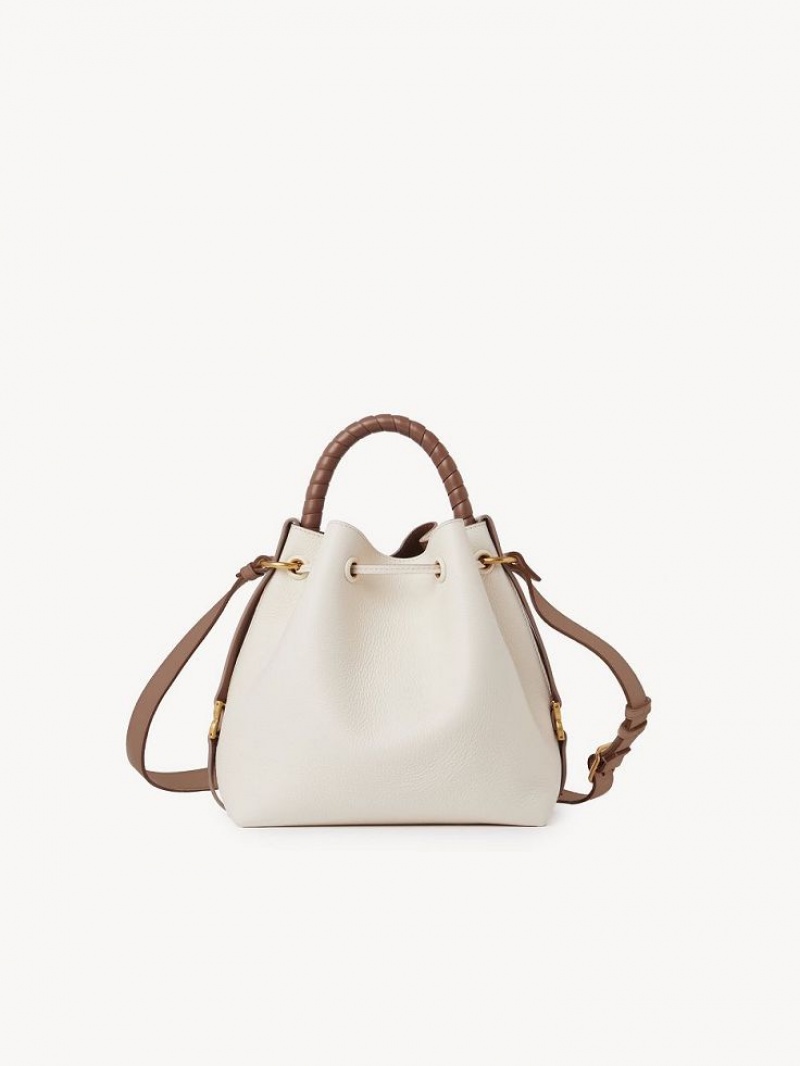 Bolsos Cruzados Chloe Marcie Bucket Blancas | CHE-SR13615