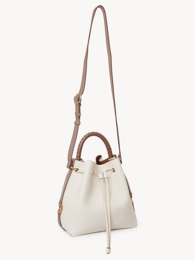 Bolsos Cruzados Chloe Marcie Bucket Blancas | CHE-SR13615