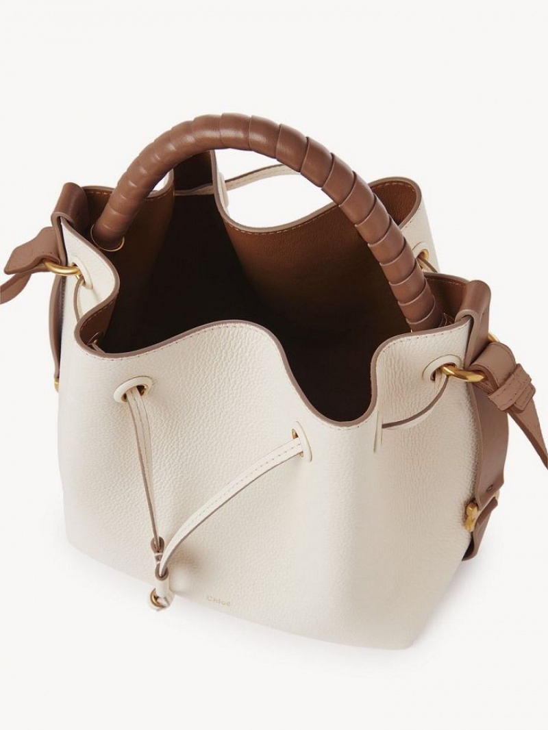 Bolsos Cruzados Chloe Marcie Bucket Blancas | CHE-SR13615