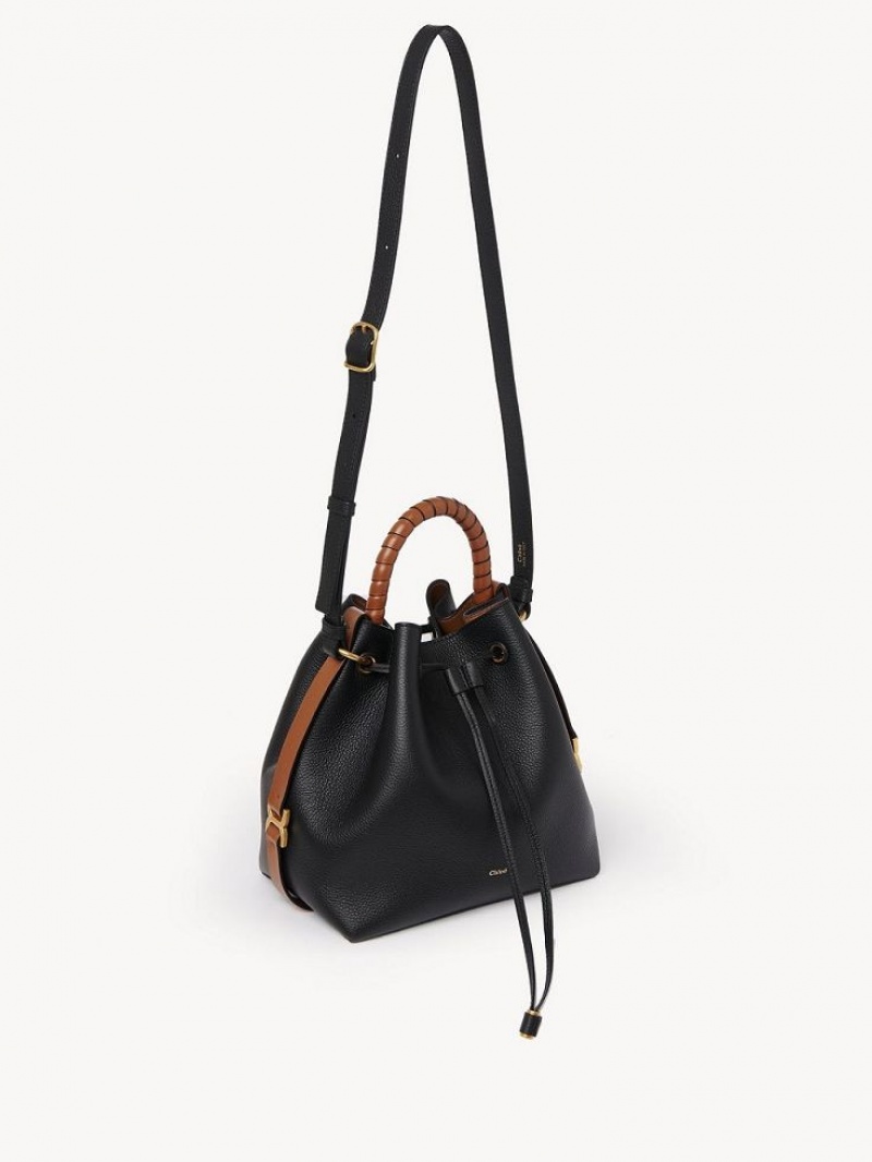 Bolsos Cruzados Chloe Marcie Bucket Negras | CHE-SR13590