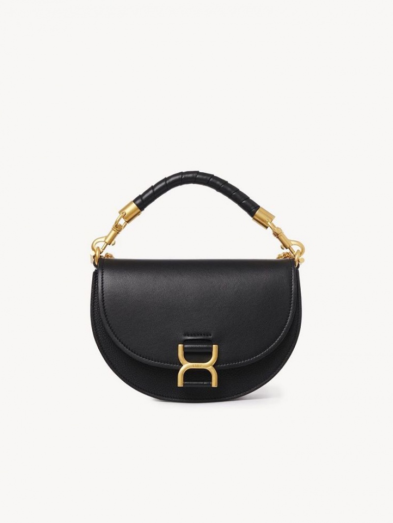 Bolsos Cruzados Chloe Marcie Chain Flap Negras | CHE-SR13591