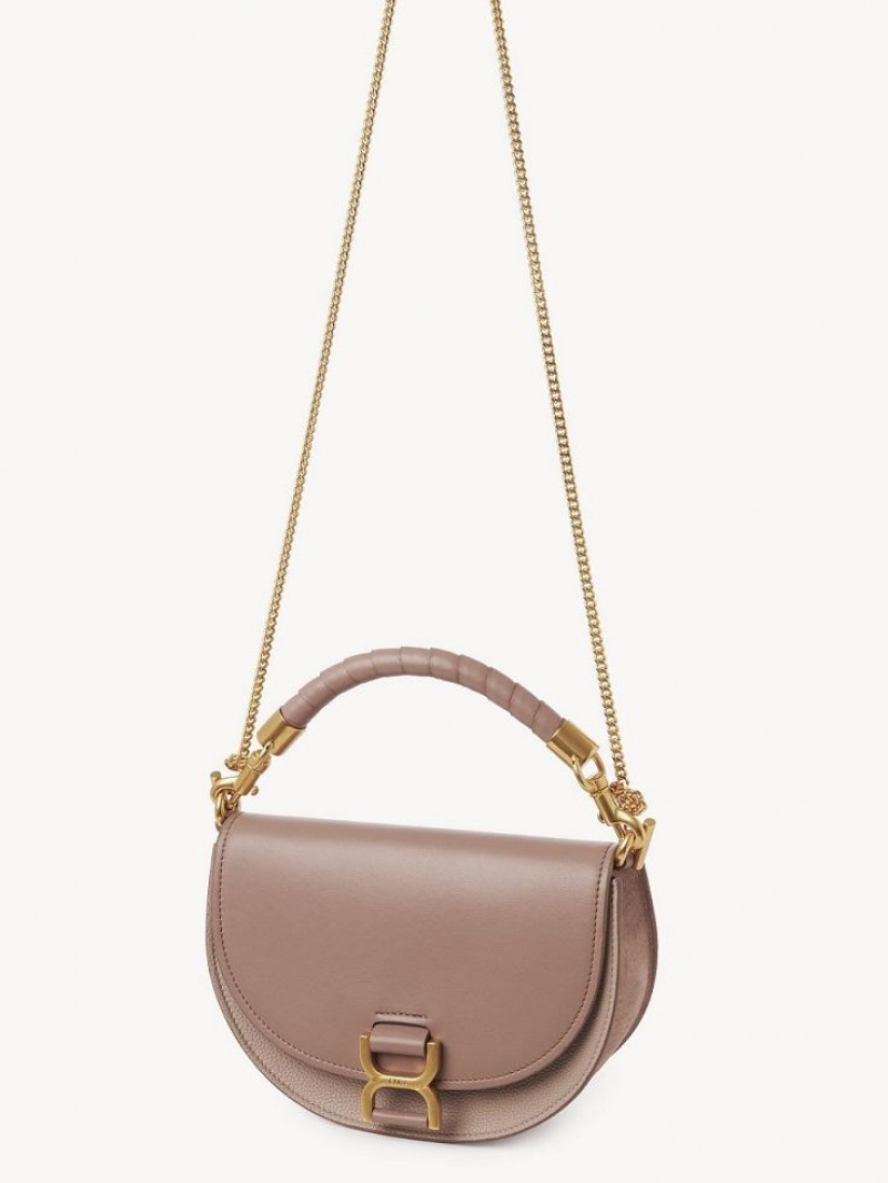 Bolsos Cruzados Chloe Marcie Chain Flap Marrones | CHE-SR13618