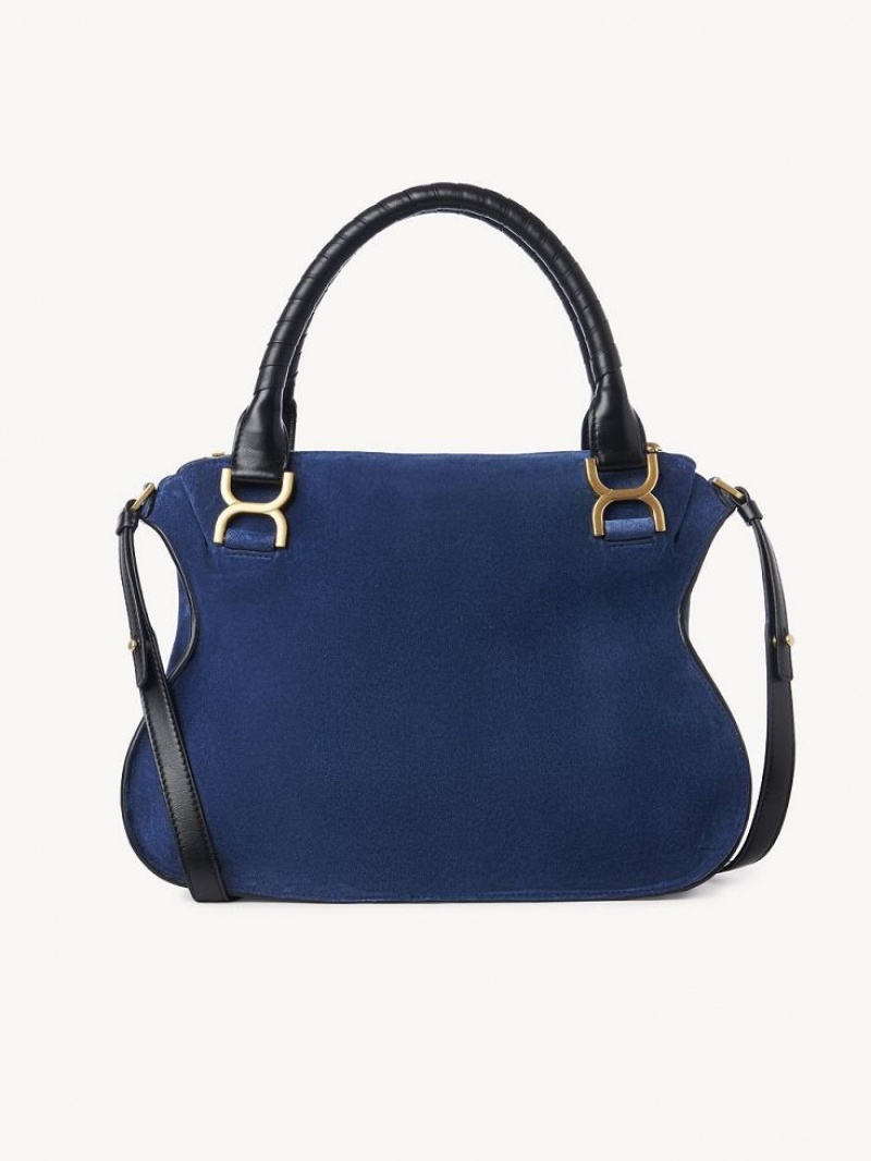 Bolsos Cruzados Chloe Marcie Double Carry Azules Oscuro | CHE-SR13504