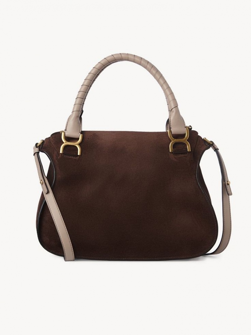 Bolsos Cruzados Chloe Marcie Double Carry Marrones | CHE-SR13505