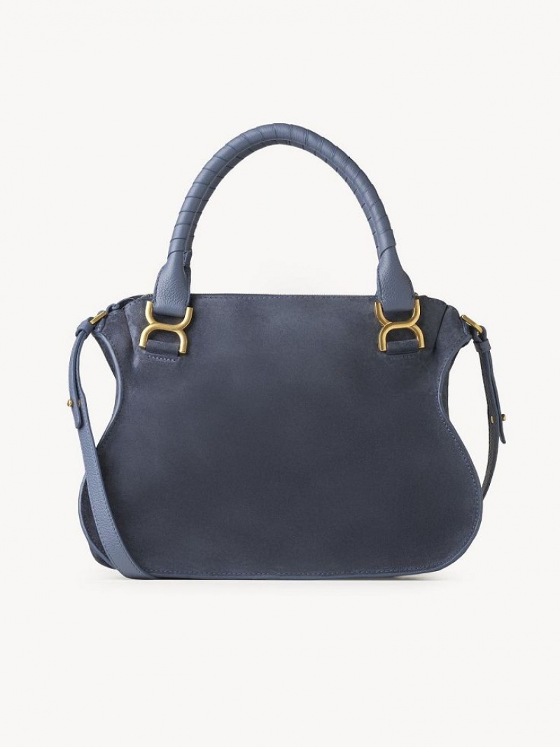 Bolsos Cruzados Chloe Marcie Double Carry Gris Oscuro Azul Marino | CHE-SR13517