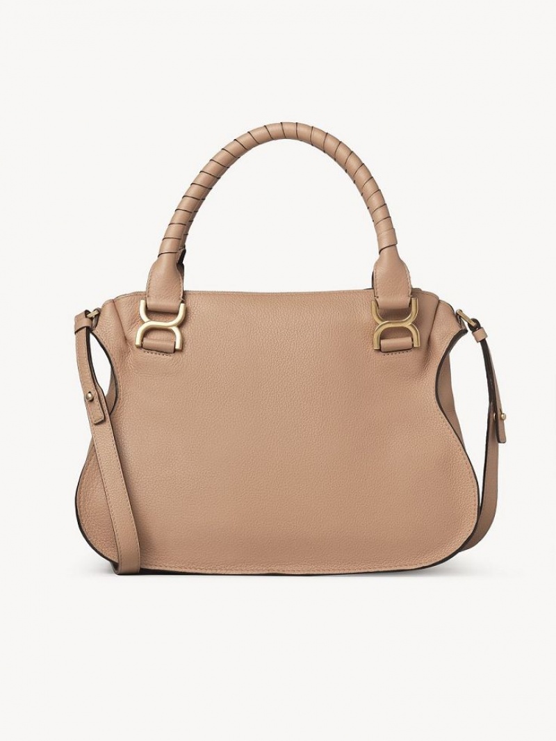 Bolsos Cruzados Chloe Marcie Double Carry Marrones Claro | CHE-SR13553