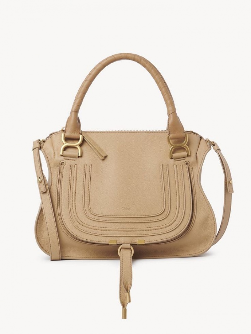 Bolsos Cruzados Chloe Marcie Double Carry Marrones | CHE-SR13583