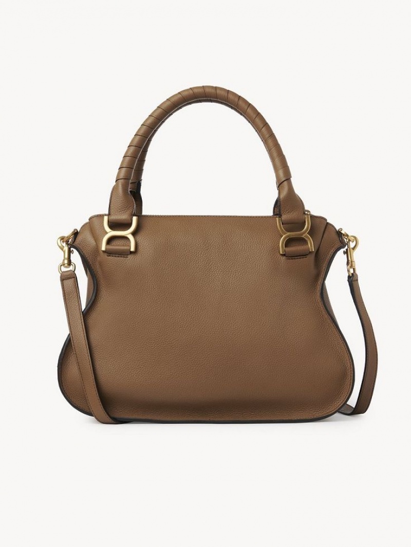 Bolsos Cruzados Chloe Marcie Double Carry Beige | CHE-SR13600