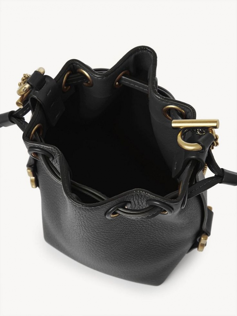 Bolsos Cruzados Chloe Marcie Micro Bucket Negras | CHE-SR13576