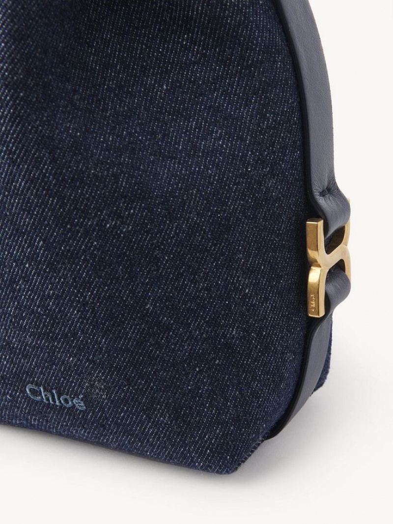 Bolsos Cruzados Chloe Marcie Micro Bucket Azules | CHE-SR13612