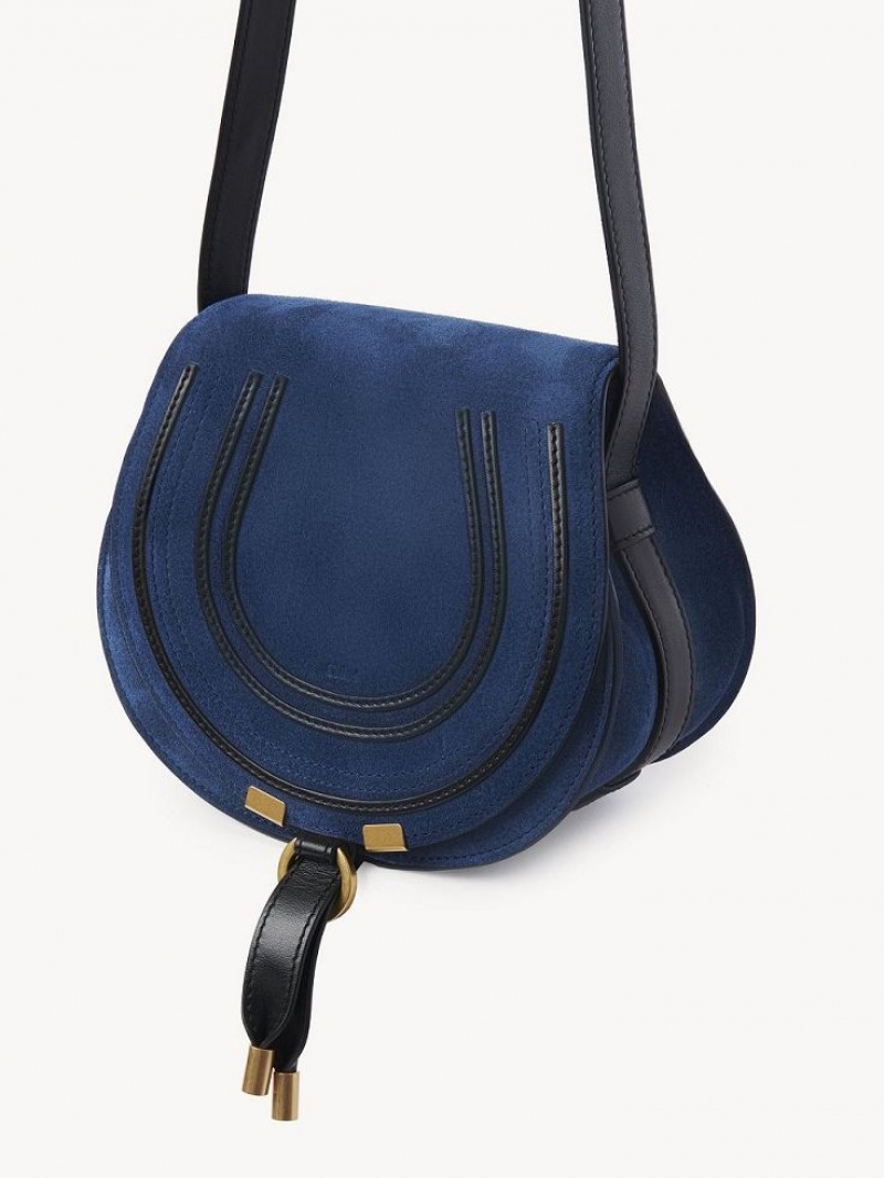 Bolsos Cruzados Chloe Marcie Small Azules Oscuro | CHE-SR13542