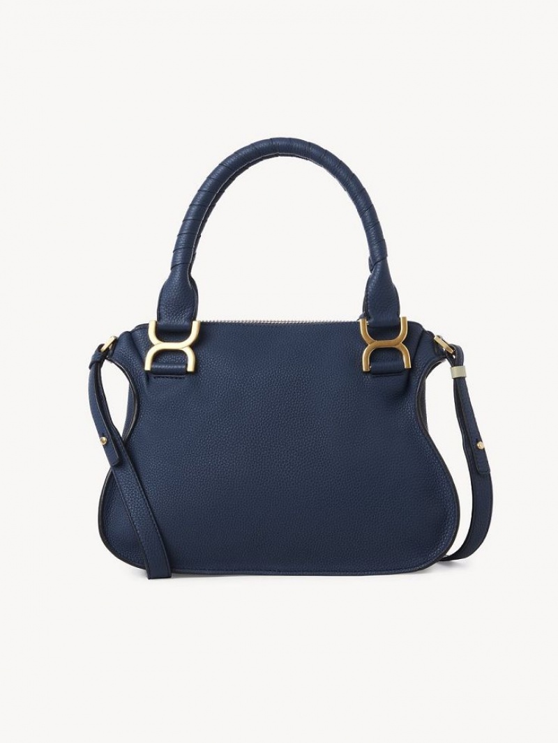 Bolsos Cruzados Chloe Marcie Small Double Carry Azul Marino | CHE-SR13484