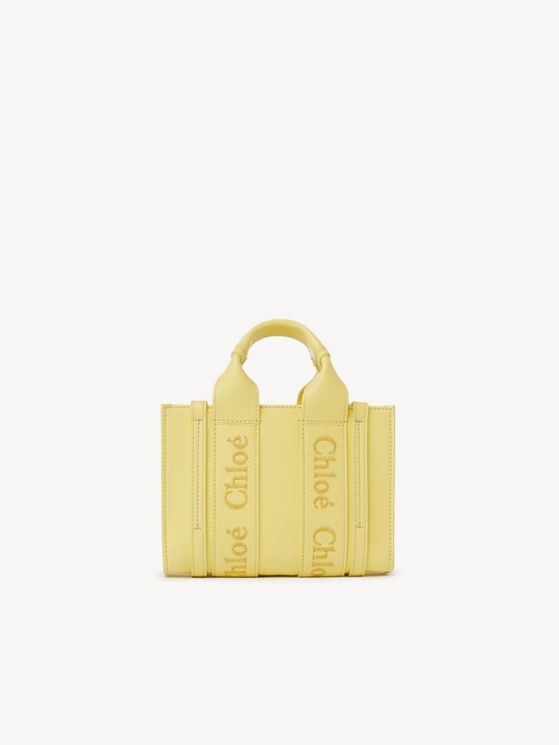 Bolsos Cruzados Chloe Mini Woody Amarillo | CHE-SR13520