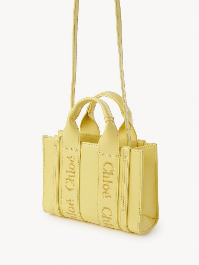 Bolsos Cruzados Chloe Mini Woody Amarillo | CHE-SR13520