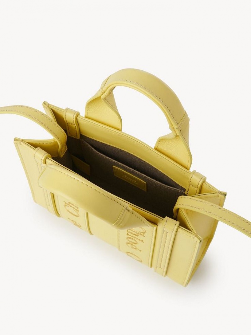 Bolsos Cruzados Chloe Mini Woody Amarillo | CHE-SR13520