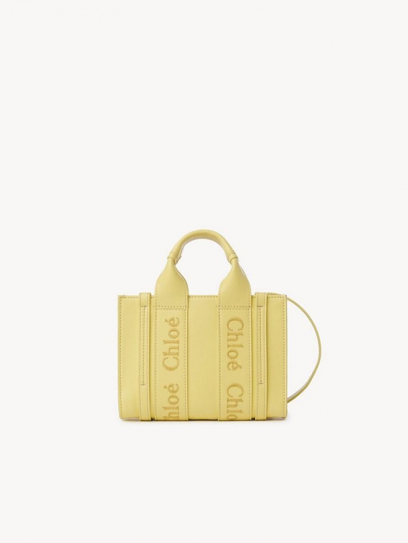 Bolsos Cruzados Chloe Mini Woody Amarillo | CHE-SR13520