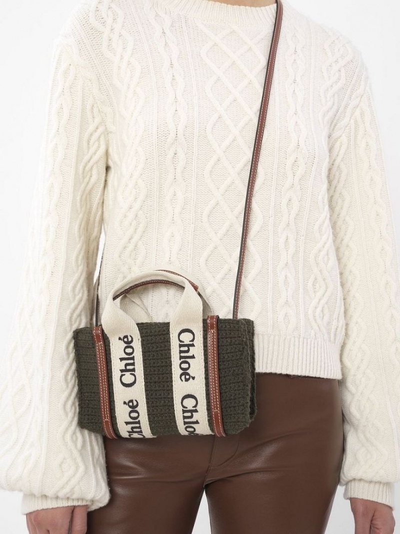 Bolsos Cruzados Chloe Mini Woody Gris | CHE-SR13465