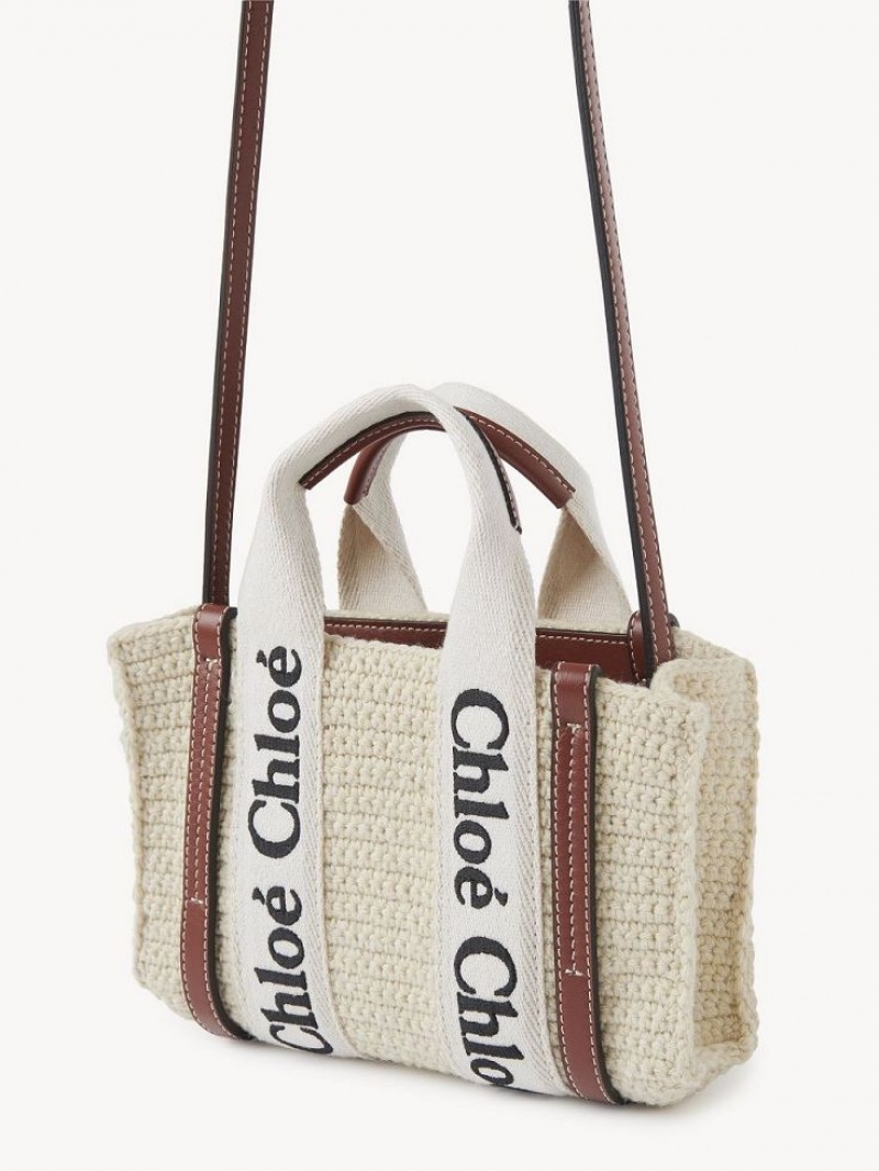 Bolsos Cruzados Chloe Mini Woody Marrones Beige | CHE-SR13585