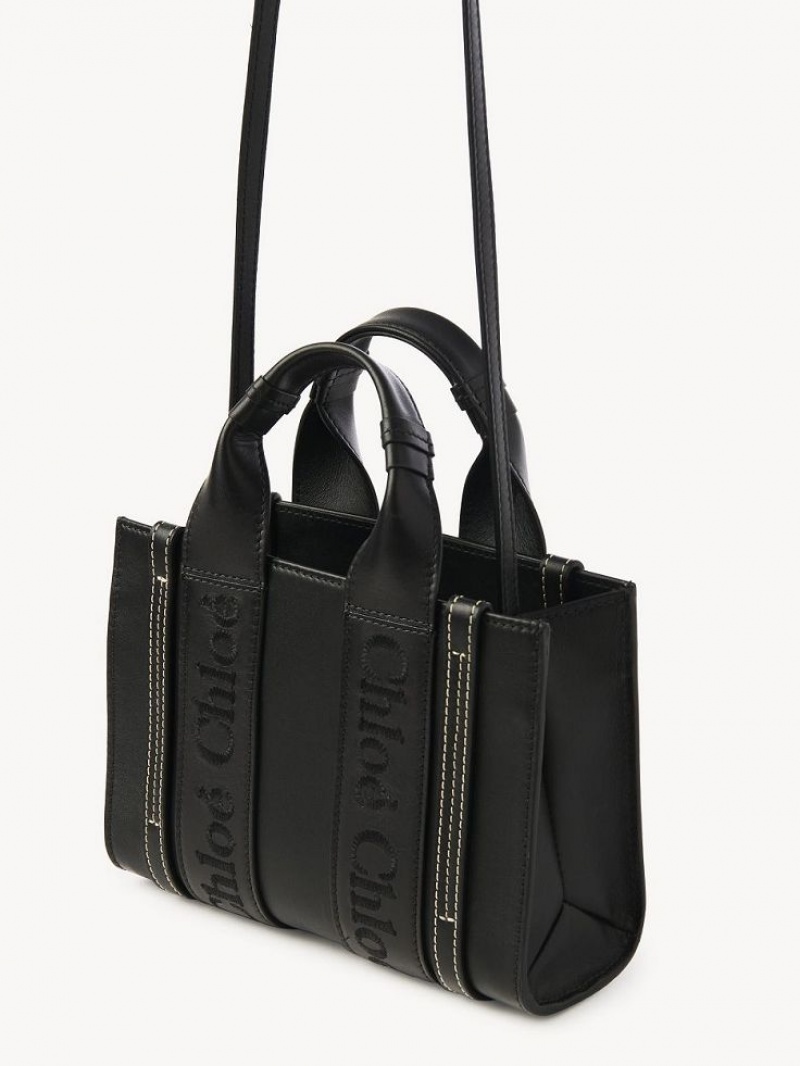 Bolsos Cruzados Chloe Mini Woody Negras | CHE-SR13560