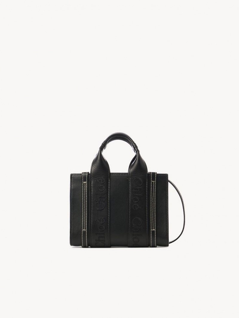 Bolsos Cruzados Chloe Mini Woody Negras | CHE-SR13560