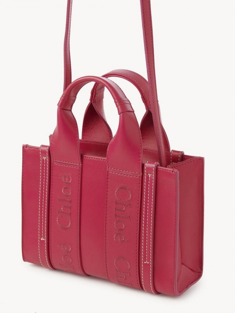 Bolsos Cruzados Chloe Mini Woody Rosas | CHE-SR13549