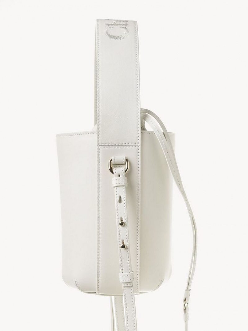 Bolsos Cruzados Chloe Sense Bucket Blancas | CHE-SR13529