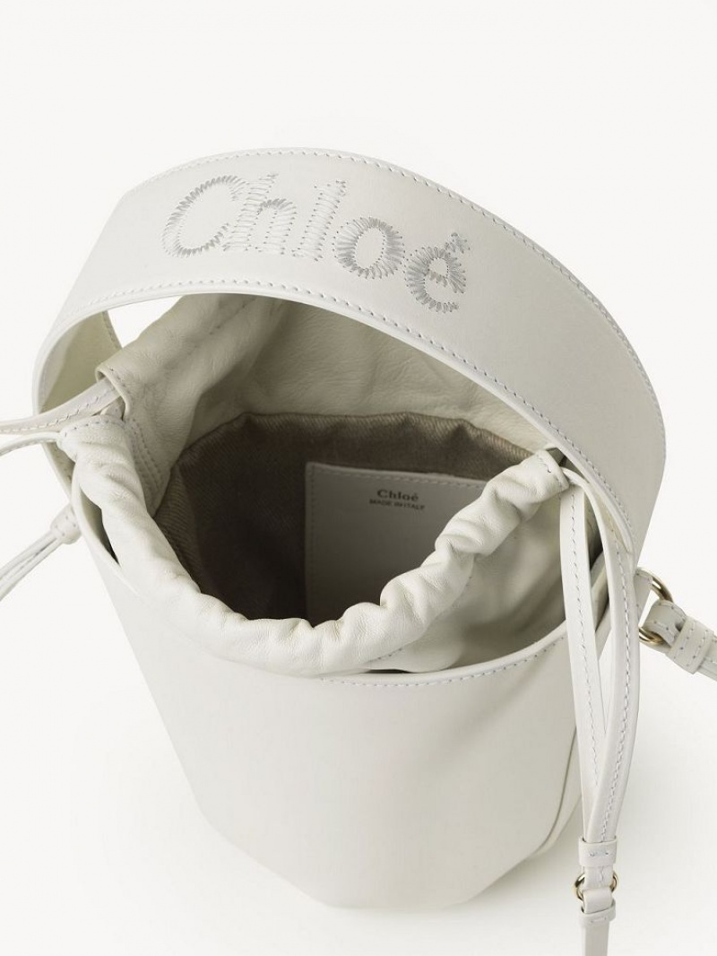 Bolsos Cruzados Chloe Sense Bucket Blancas | CHE-SR13529